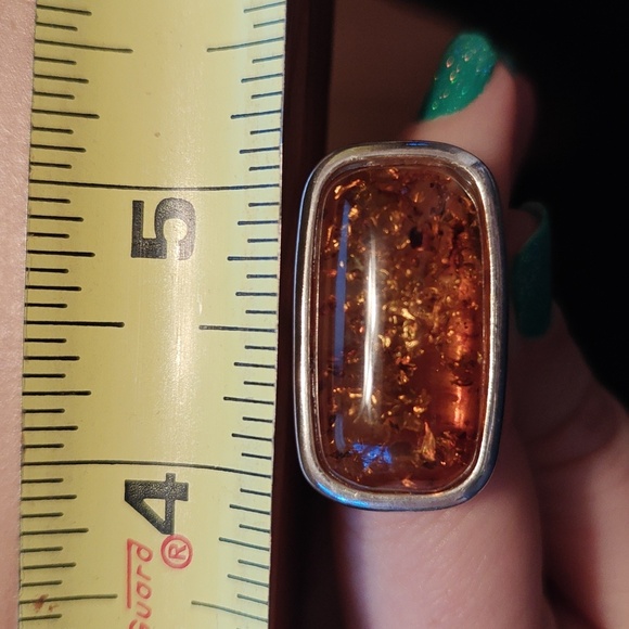 925 Amber Ring - Picture 15 of 16